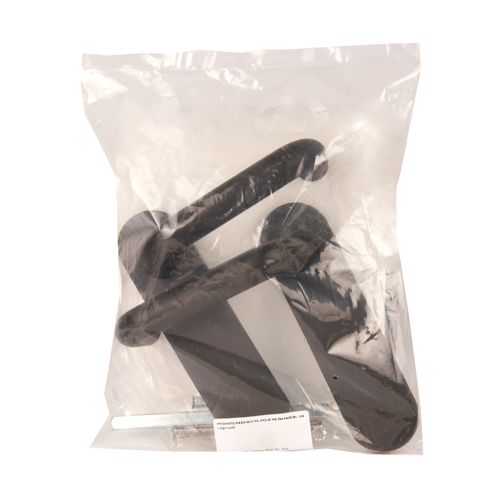 Ручка дверная FP.DH172.0433 W/CYL HOLE NE (9x140) без отверстий под ЦМ BL-24 черный