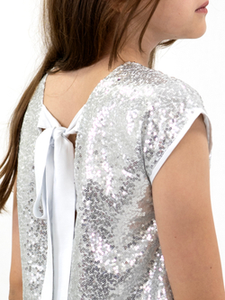 Блузка топ с пайетками для девочки
