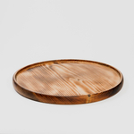 Деревянная менажница поднос круглая из кедра