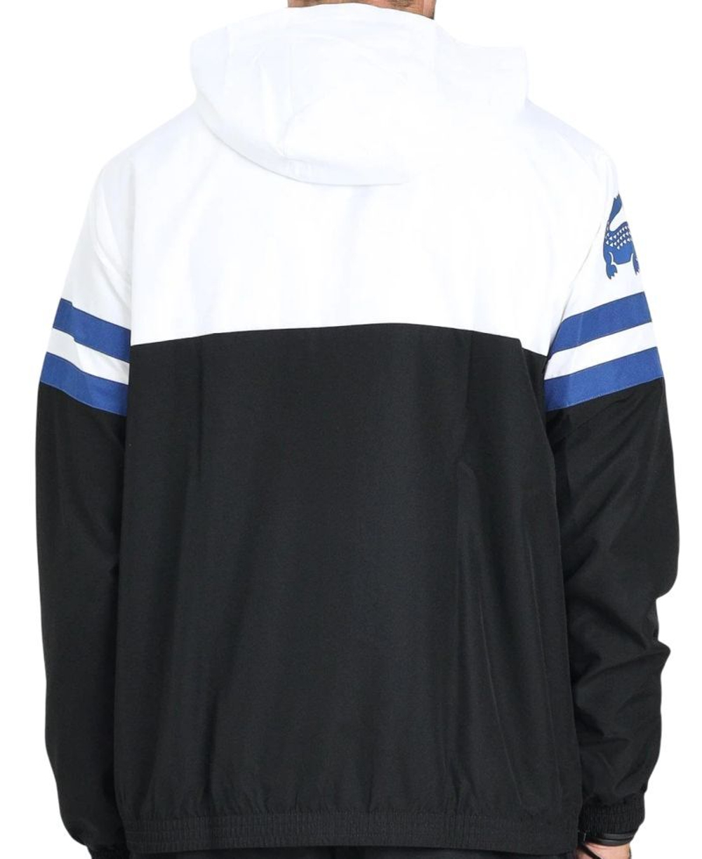 Куртка теннисная Lacoste Water-Repellent Hooded - black/blue/white