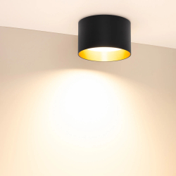 Светильник SP-BISCOTTO-R140-15W Warm3300-MIX (BK-GD, 80 deg, 230V) (Arlight, IP54 Металл, 5 лет) 055027