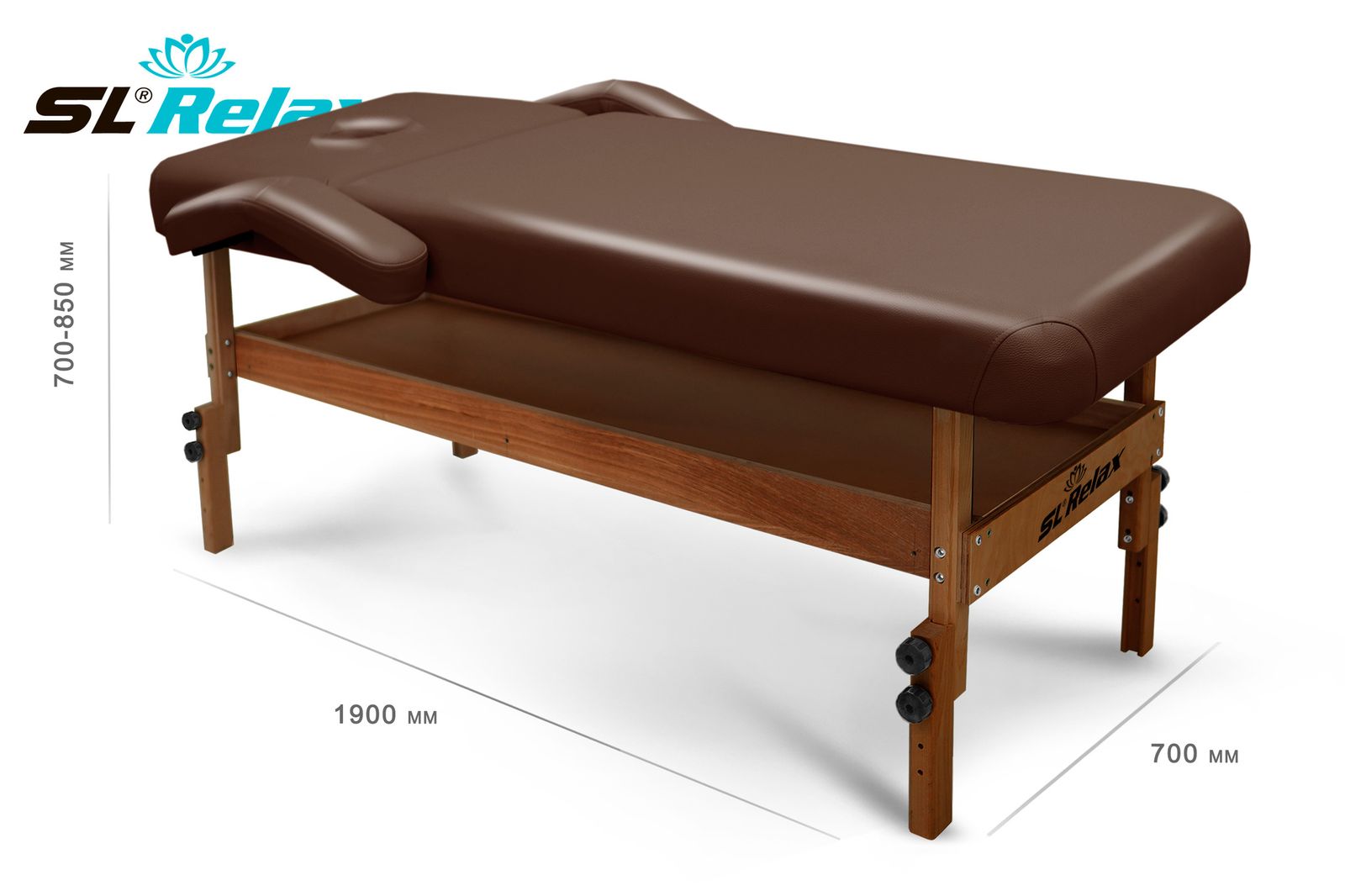 Массажный стол Relax Comfort-М коричневая кожа (№4) фото №16
