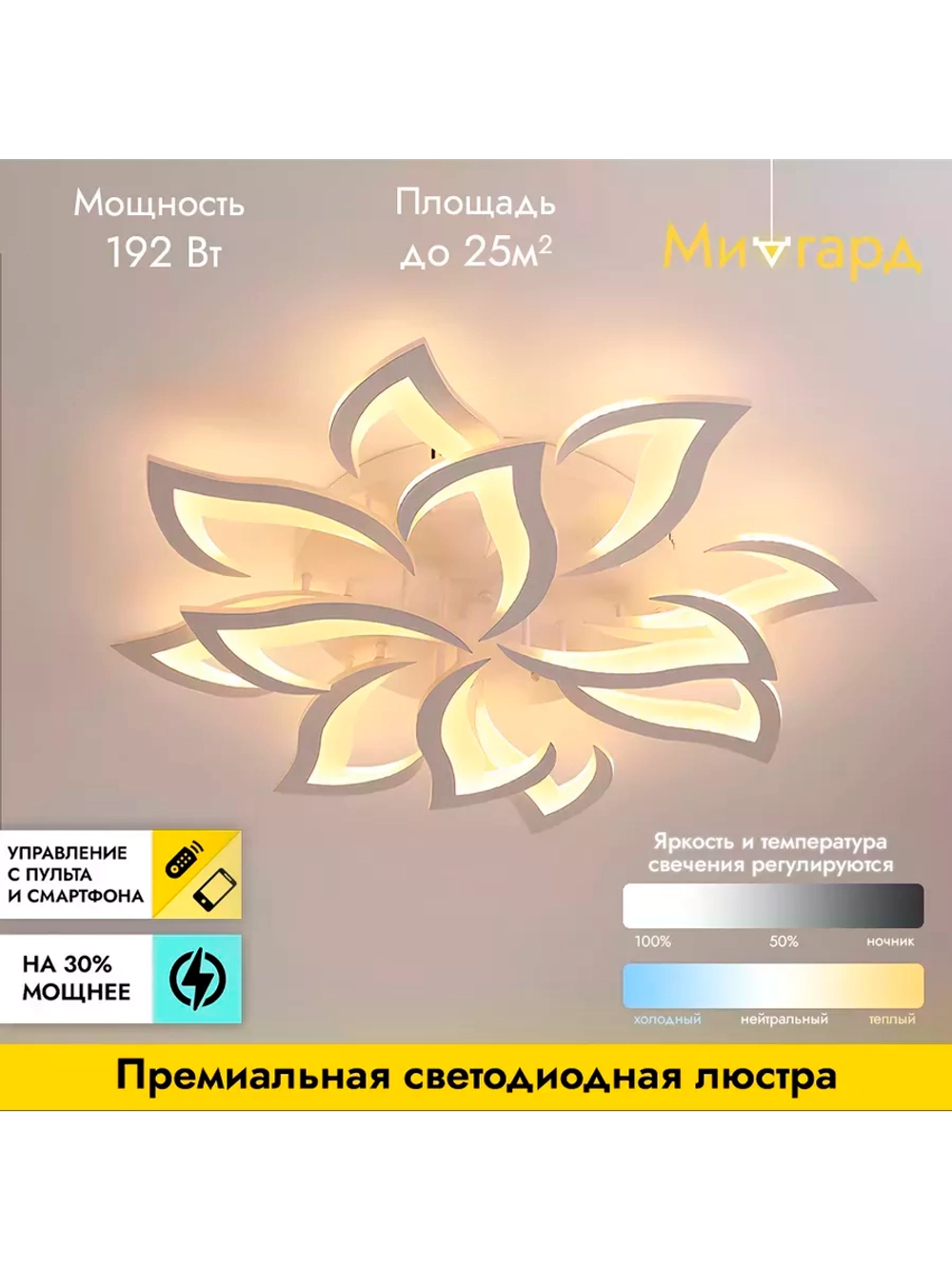 Люстра потолочная светодиодная DF8032/12