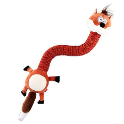 GiGwi 75414 Игрушка Лиса с пищалкой с хрустящей шеей