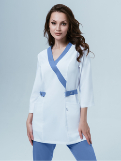 Белая медицинская блуза женская Медис