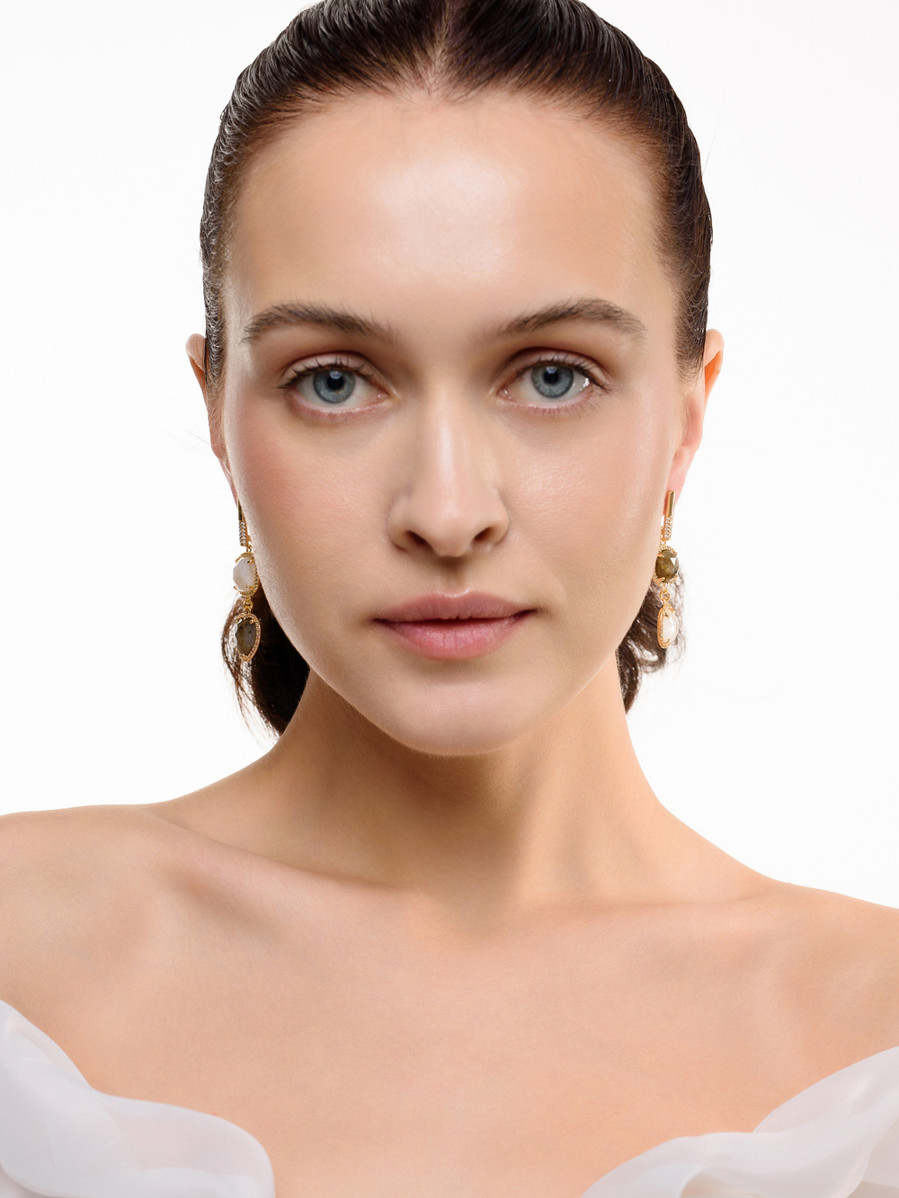 Серьги "Royal love labrador" Gold