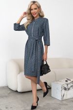Платье Милана (синий/серый) Р11-1248/2 Nikol