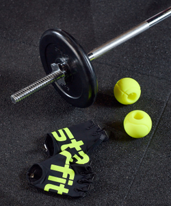 БЕЗ УПАКОВКИ Расширители хвата STARFIT BB-111, d=25 мм, сферические, ярко-зеленый, 2 шт