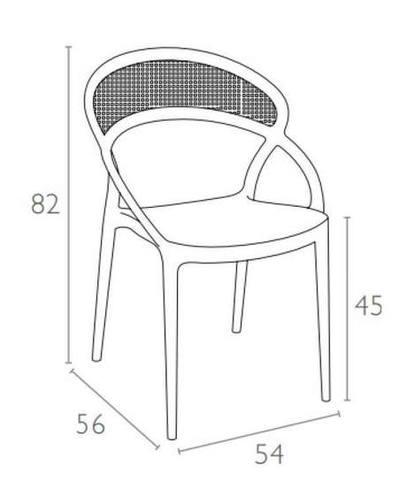 Стул Sunset белый