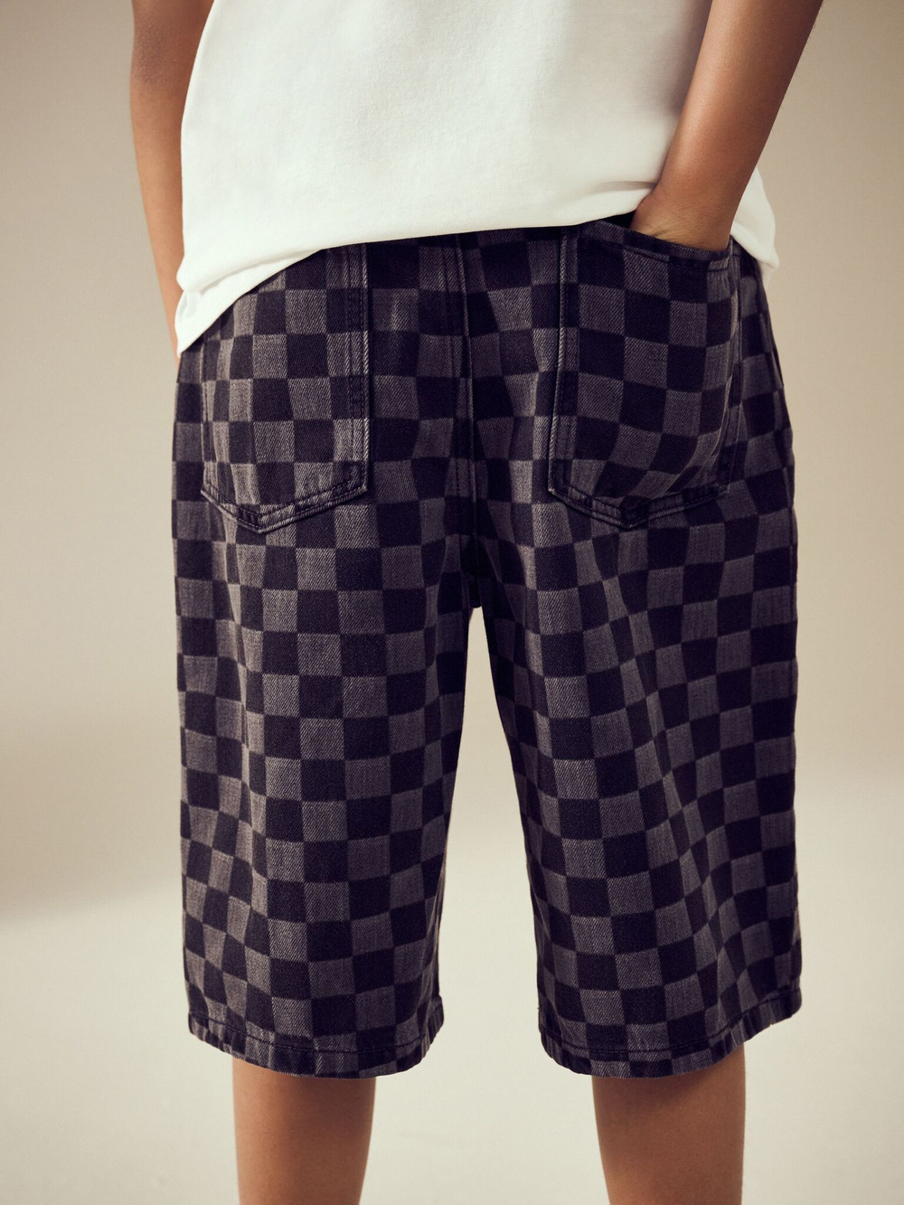 Шорты джинсовые для мальчика Next AC5-650, Черный