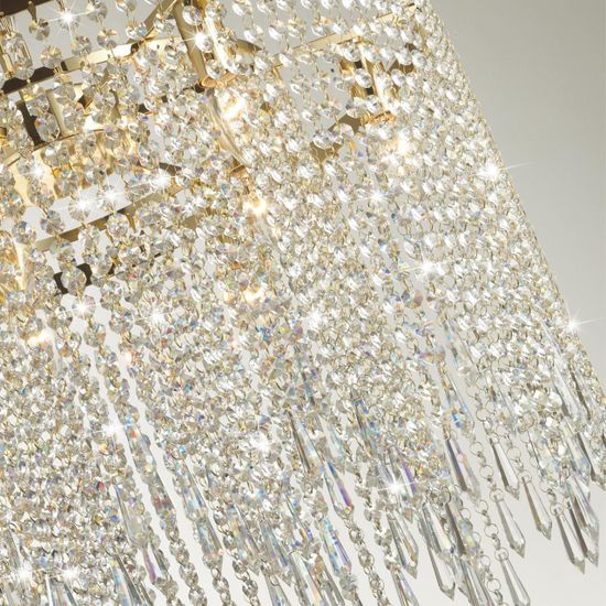 5028/9 MODERN ODL23 641 золотой/прозрачный металл/хрусталь Люстра E14 9*40W CHOKKA