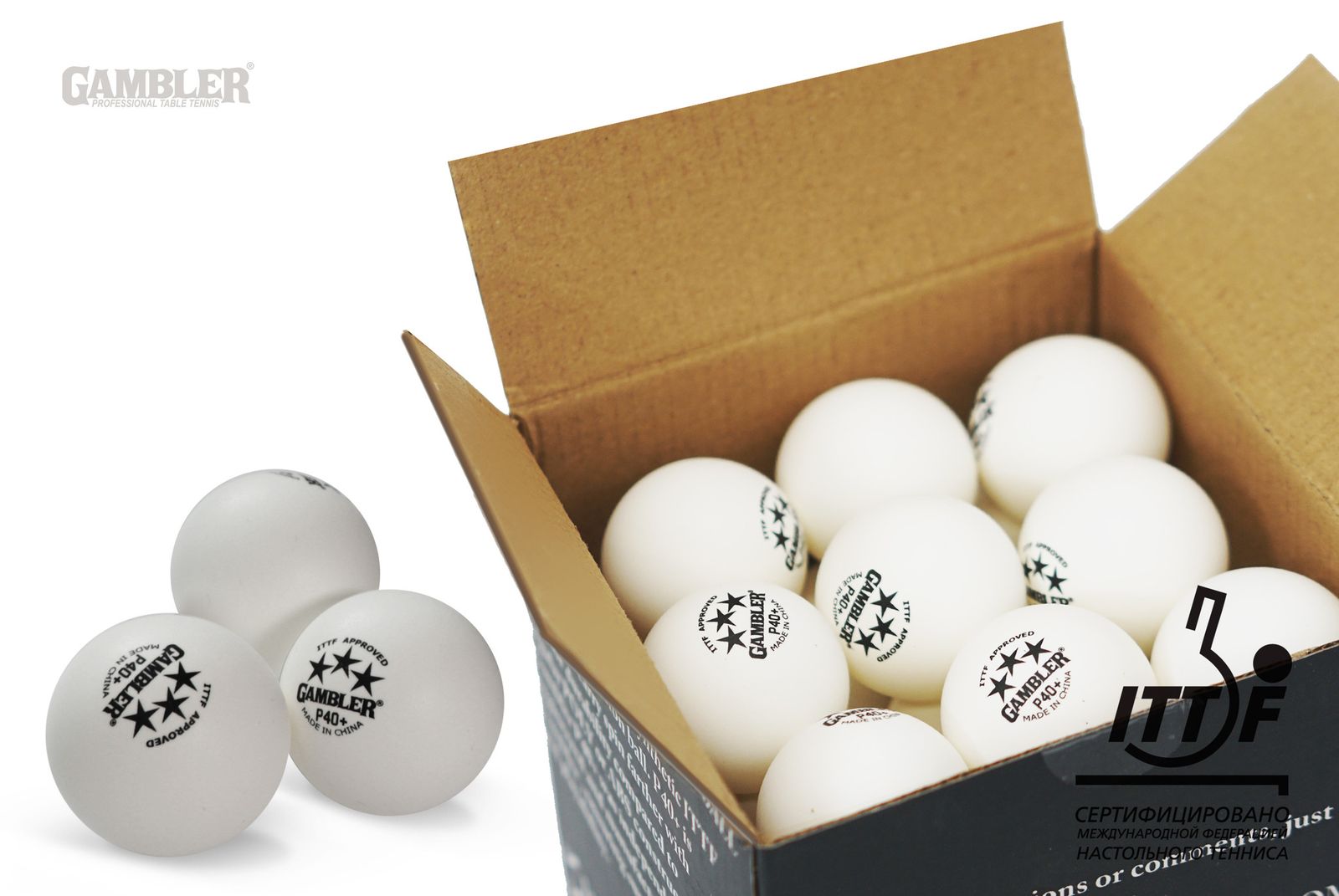 Мячи для н/т GAMBLER P40+ BALL - 36 PACK фото №7