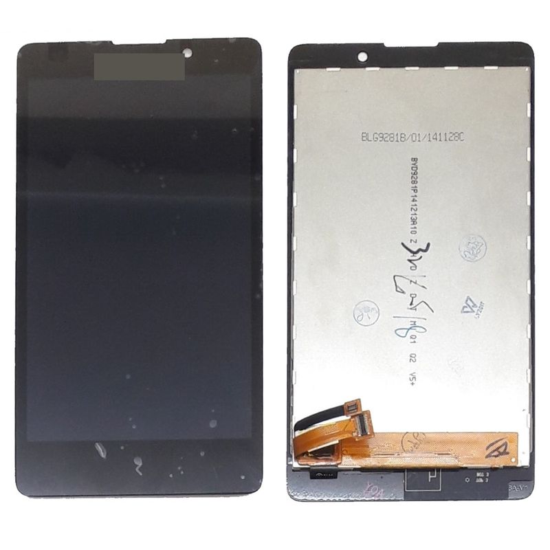 Дисплей для Nokia XL Dual SIM черный в сборе с тачскрином