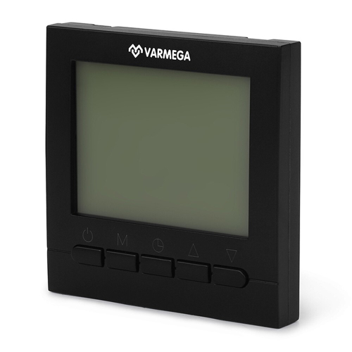 Термостат комнатный VARMEGA, VM19222, проводной, черный
