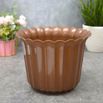 Горшок цветочный "Виола" 2л d188мм h143мм, коричневый-перламутр
