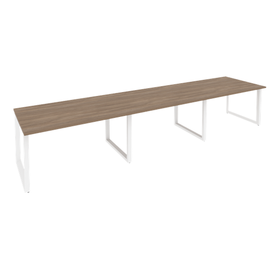 Onix Стол переговорный O.MO-PRG-3.3 Дуб Аризона/Металл Белый 4140*980*750
