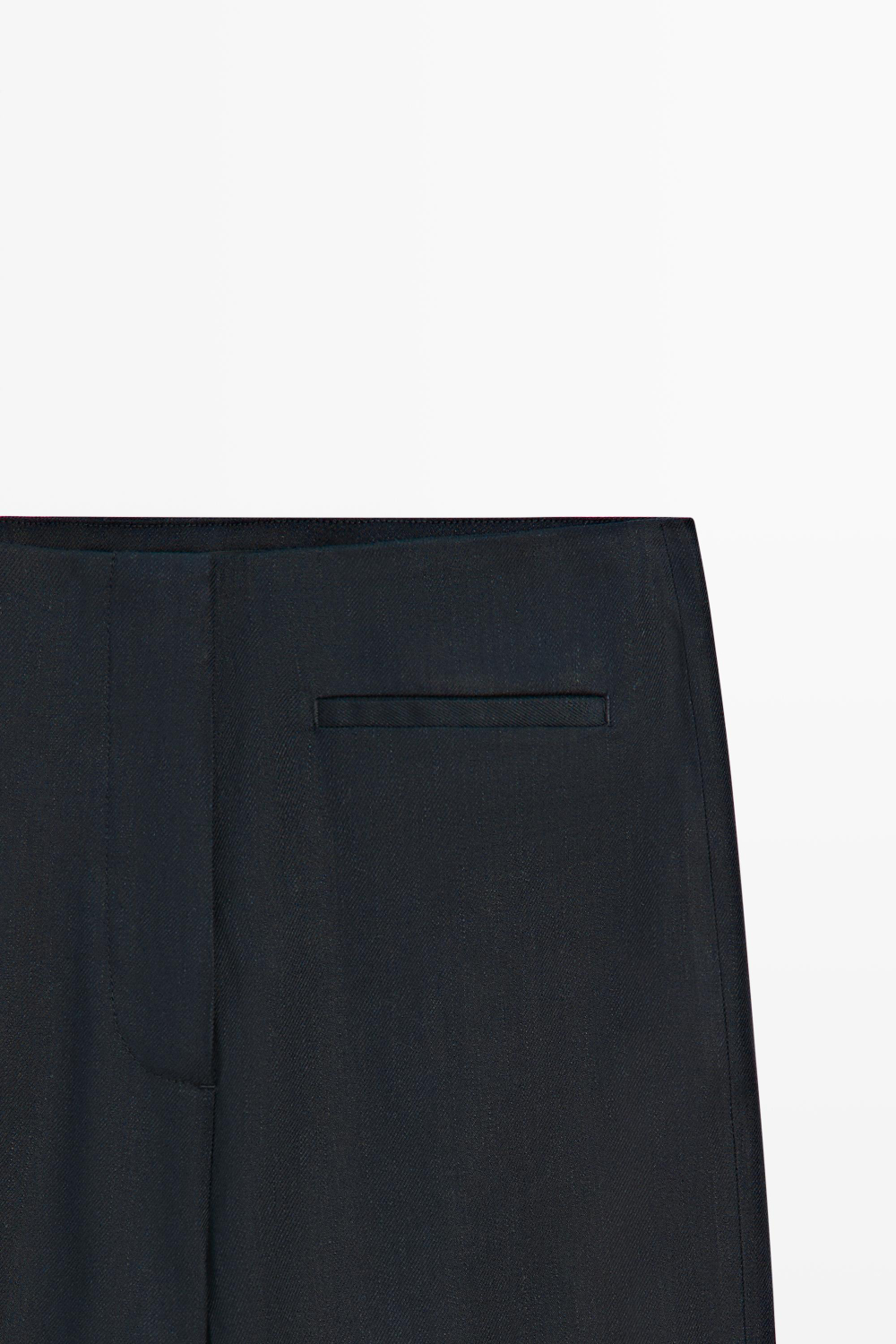 Massimo Dutti Легкие льняные брюки, темно-синий