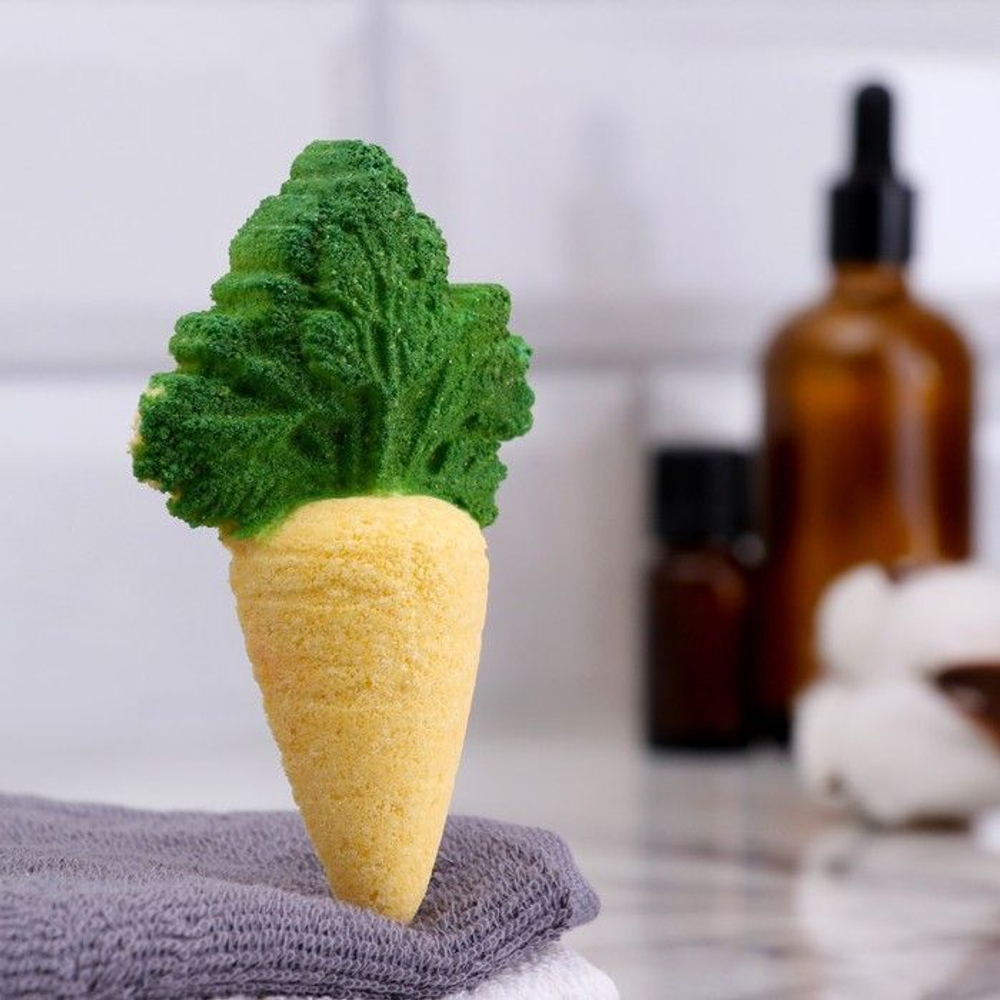 Бомбочка для ванны Морковка с ароматом чабреца и календулы - 45 гр.