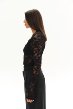 Лонгслив SEXY LACE | Черный