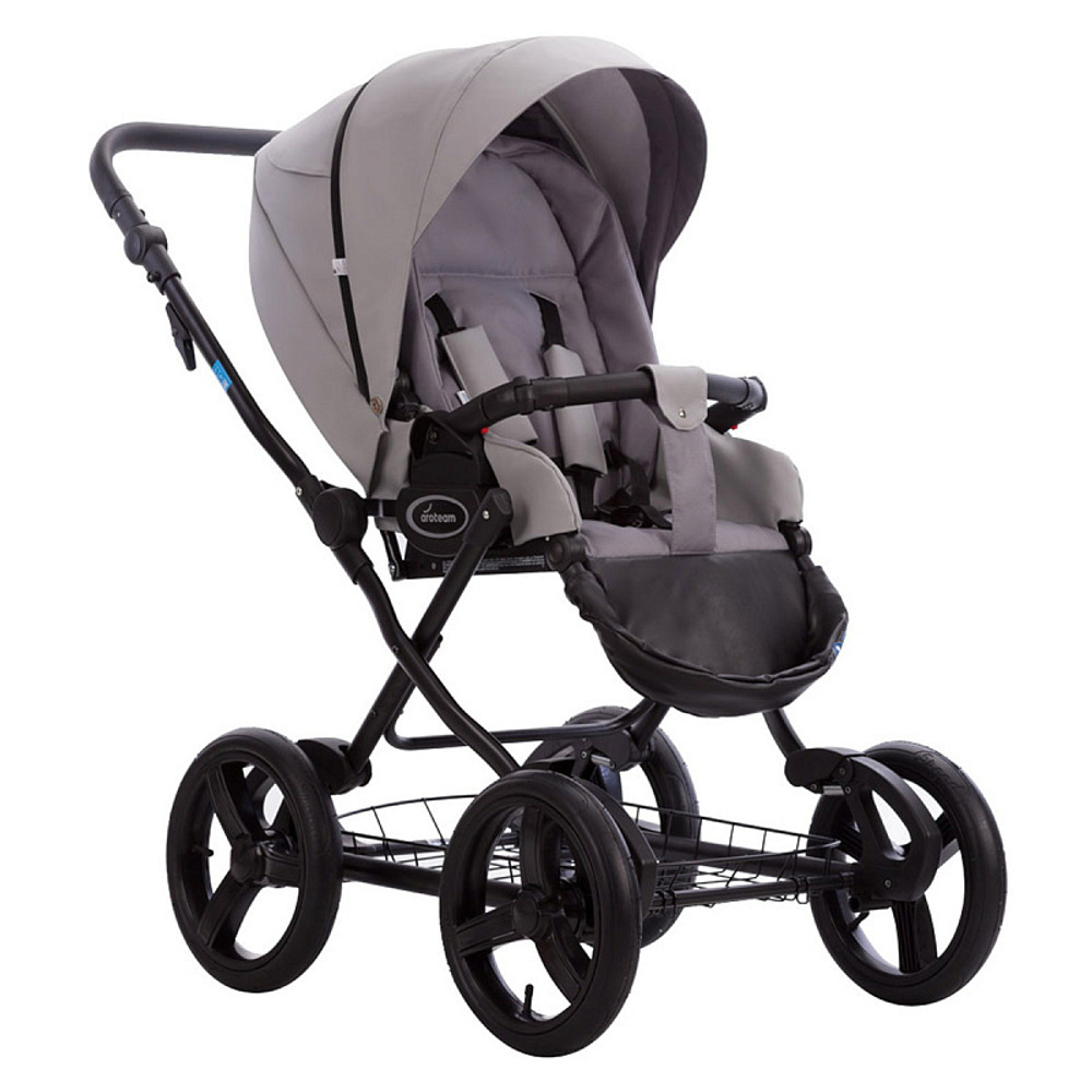 Детская коляска AroTeam Cocoline Prima 3 в 1 03 серая кожа