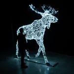 светодиодный лось уличный