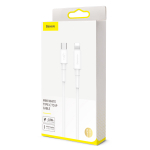 Lightning Кабель Baseus Mini White Cable Type-C to iP PD 18W 1m - White