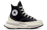 Converse Run Star Legacy CX trend retro thick-soled non-slip wear-resistant lightweight mid-top canvas shoes for men and women the same style black