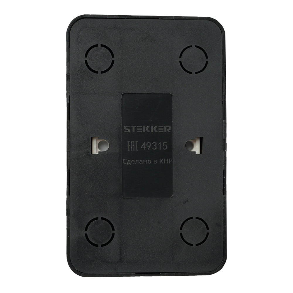 Розетка 2-местная б/з открытой установки, STEKKER, 250В, 10А, IP20, серия София, черный, MST10-12-02 49315