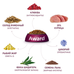AWARD Urinary Сухой корм для взрослых кошек для профилактики мочекаменной болезни с курицей, 1,5кг