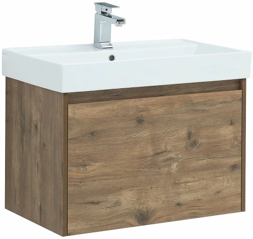 Тумба с раковиной Aquanet Nova Lite 249514 75 дуб рустикальный