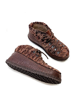 Ботинки каракуль "Shade of Marsala"