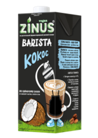 Молоко растительное Zinus Barista кокосовое 1л