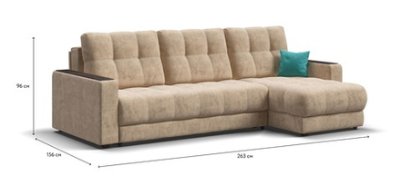 Угловой диван BOSS 3.0 Classic XL Велюр Royal шампань