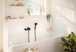 Смеситель для ванны Hansgrohe Rebris S 72440670 черный матовый