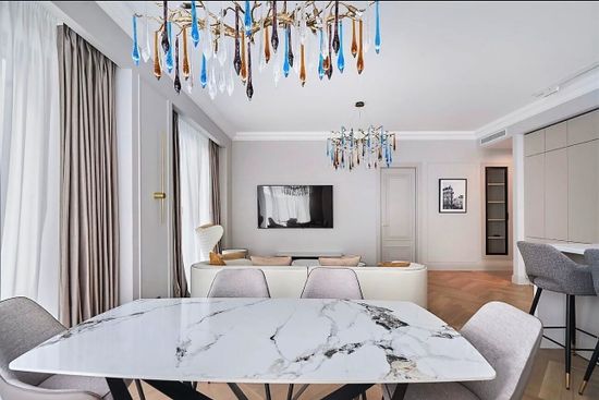 Стол обеденный Scorpio Marble B5809