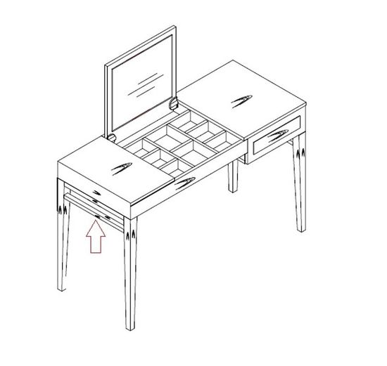 Туалетный столик MARBELLA, MOD INTERIORS