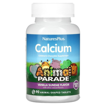 Natures Plus Animal Parade Calcium 90 жевательных таблеток , Кальций