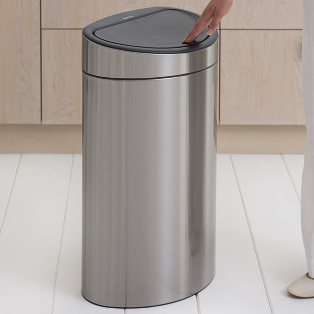 Мусорный бак 40л Brabantia Touch Bin New стальной