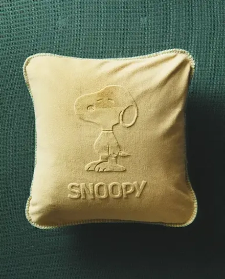 ZARA HOME НАВОЛОЧКА ДЛЯ ДЕКОРАТИВНОЙ ПОДУШКИ "PEANUTS, ЛАЙМОВЫЙ