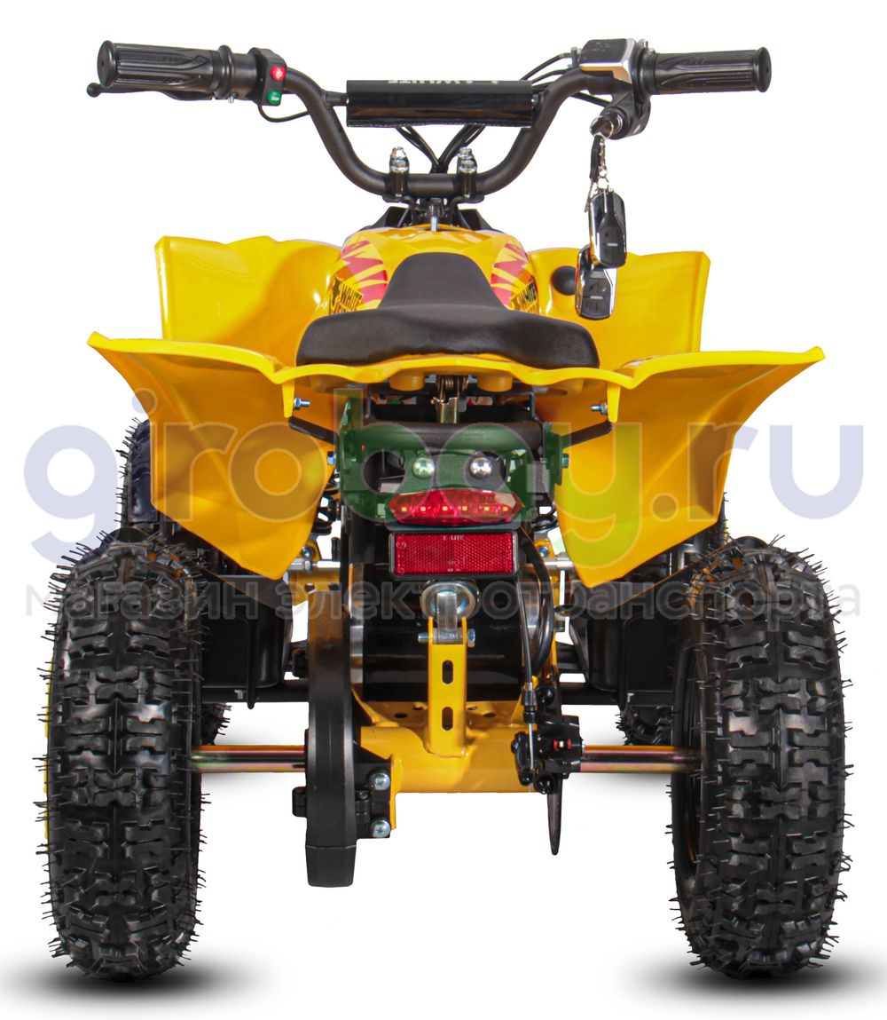 Детский электроквадроцикл WHITE SIBERIA SNEG LETO R 1000W - Желтый фото 6 фото №11