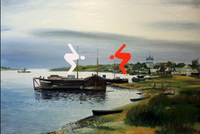 «Над вечным простором» 90х130 см (холст, масло)