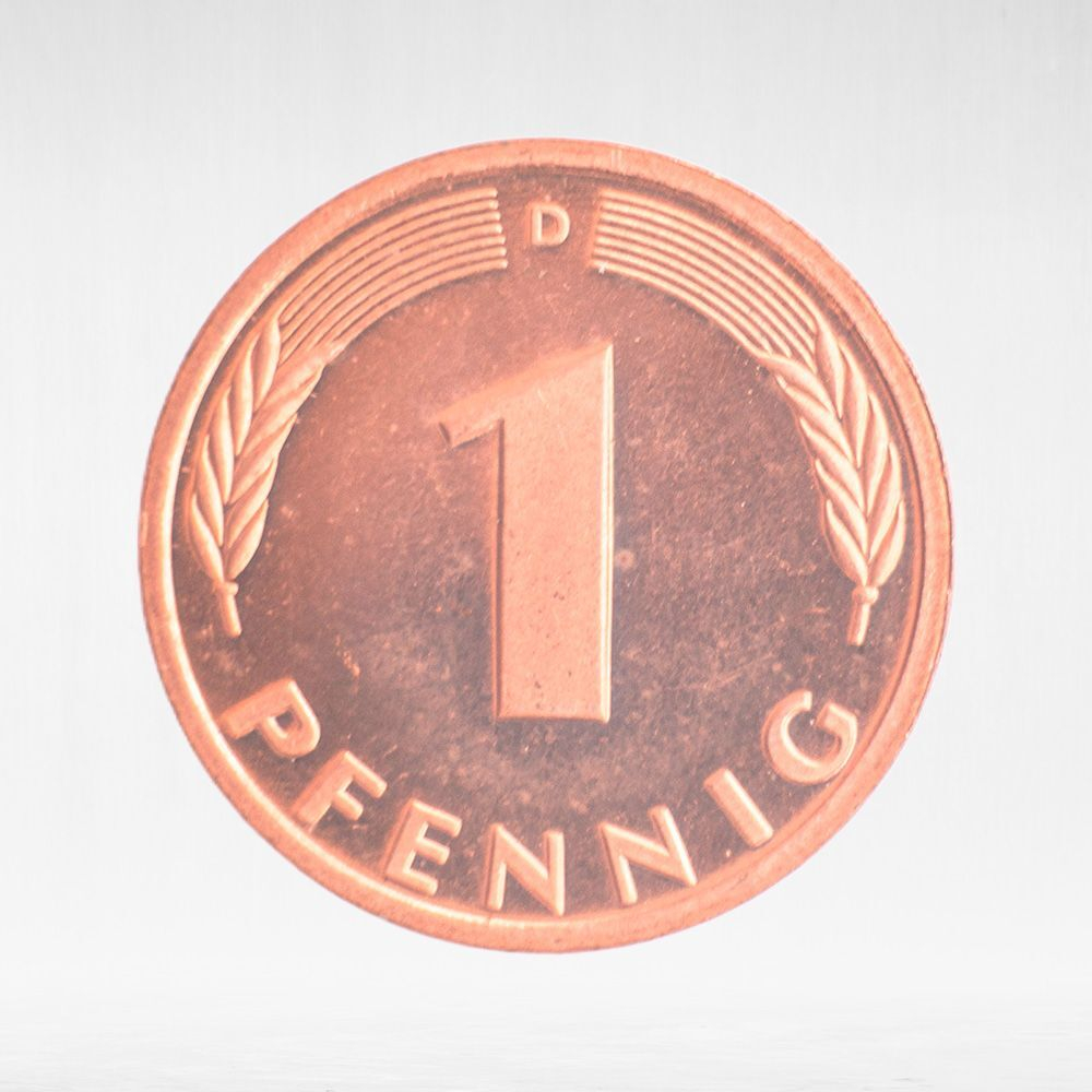 Germany, 1 Pfennig, 2000, (Munich Mint - "D"), XF
