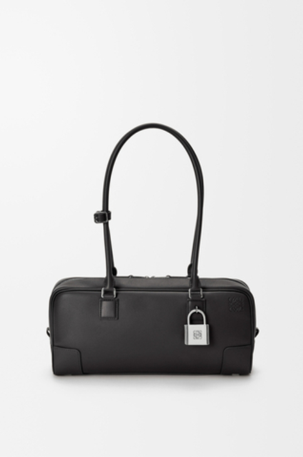 Loewe Укороченная сумка Amazona 31 из блестящей телячьей кожи, черный