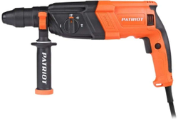 Перфоратор PATRIOT RH 267Q SDS+, мощность 825 Вт, 2.8 Дж, 3 режима работы, макс.диаметр 26 мм, быстросменный патрон QCC, набор буров и долот, глубиномер, кейс 140301328