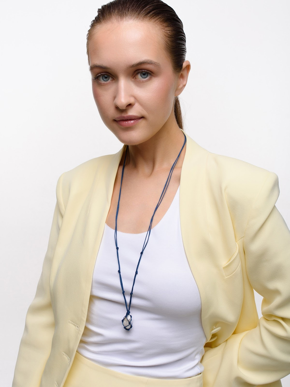 Колье "Cord Pearl" Blue с жемчугом