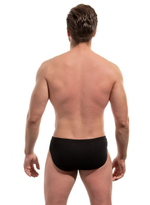 Хлопковые мужские трусы-слипы (Размер: L) (Цвет: черный)