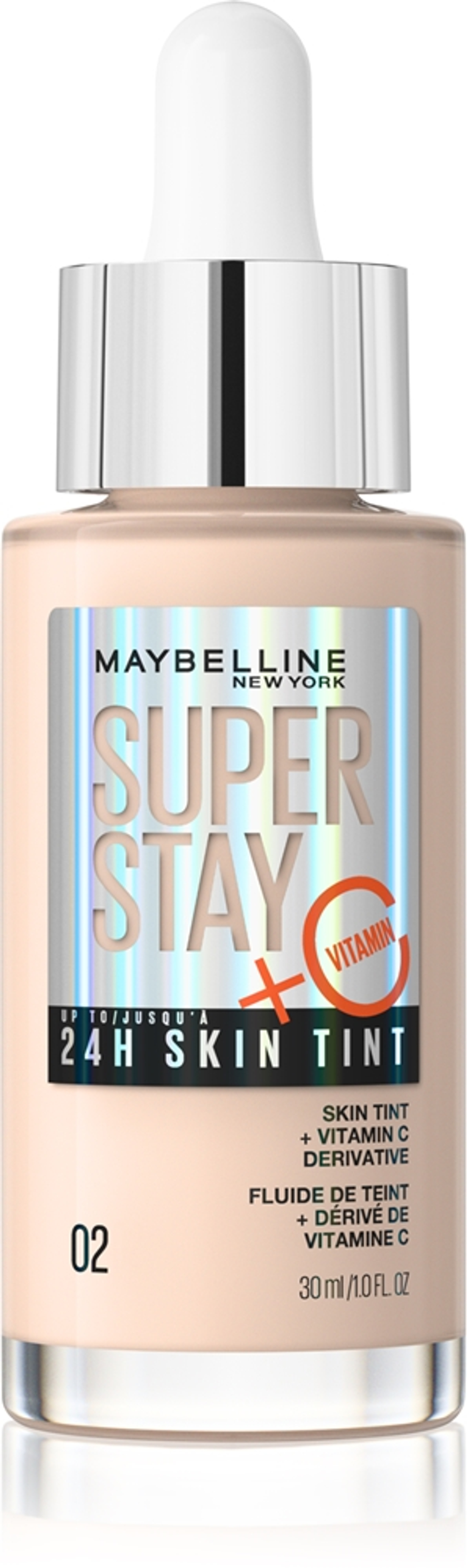 MAYBELLINE NEW YORK SuperStay Vitamin C Skin Tint - Сыворотка для выравнивания тона кожи оттенок 02, 30 ml