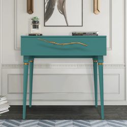 Консоль Арт Колор matte Классик Голд Пастельно-синий матовый