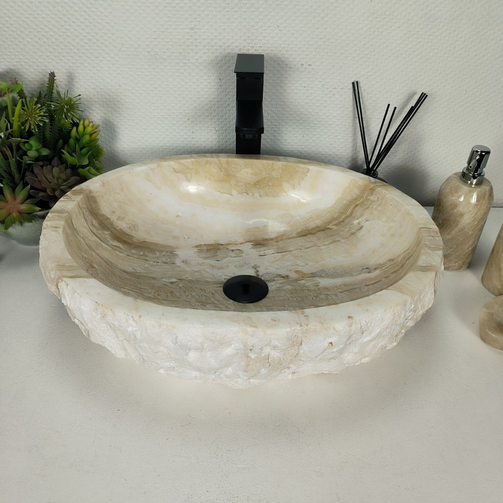 Раковина из оникса Erozy White EO-64309 52*43*15 0213