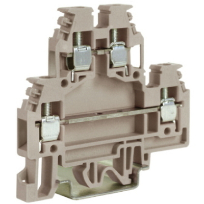 DAS.4GR(Ex), 2х уровневый проходной зажим серый 4 кв.мм